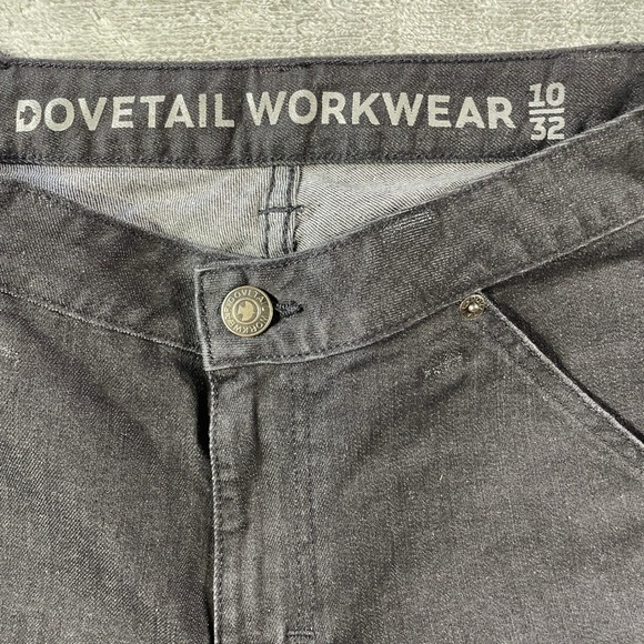 Dovetail Workwear The Maven Slim Jeans Womens 10 Charcoal Gray Double Knee Work - Picture 2 of 11
